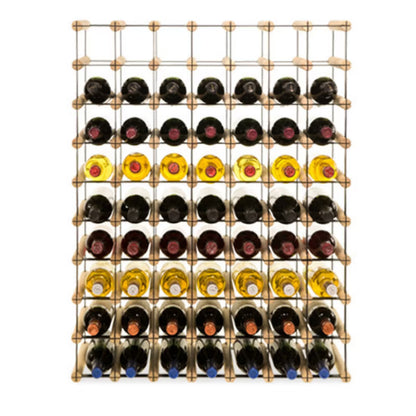 Vinreol RW8 72,5x92,5 cm 63 Flasker Træ Sort