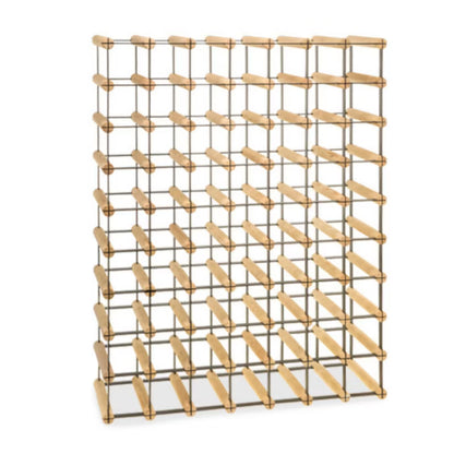 Vinreol RW8 72,5x92,5 cm 63 Flasker Træ Sort