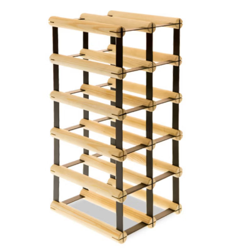 Vinreol RW8 Stål og Fyrretræ