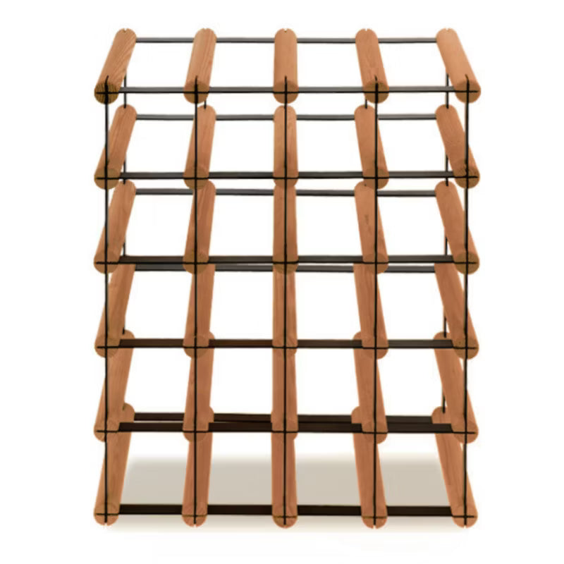 Vinreol RW8 til 20 Flasker 42,5x24,5x52,5 cm Sort og Brun