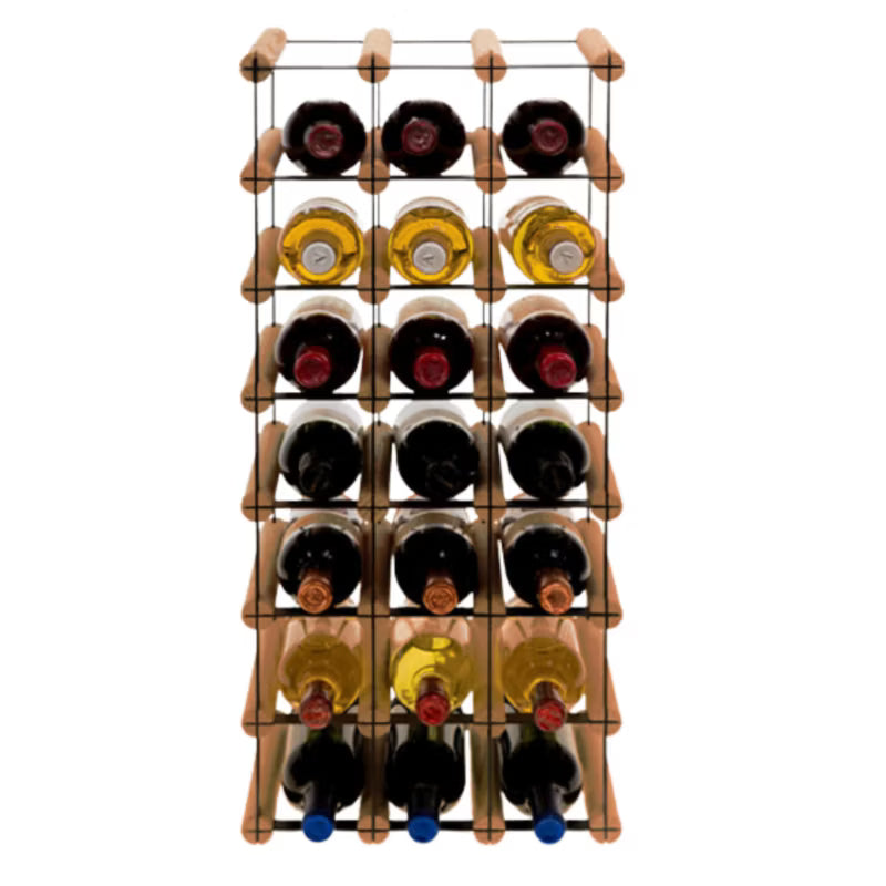 Vinreol RW8 til 21 Flasker Sort Brun