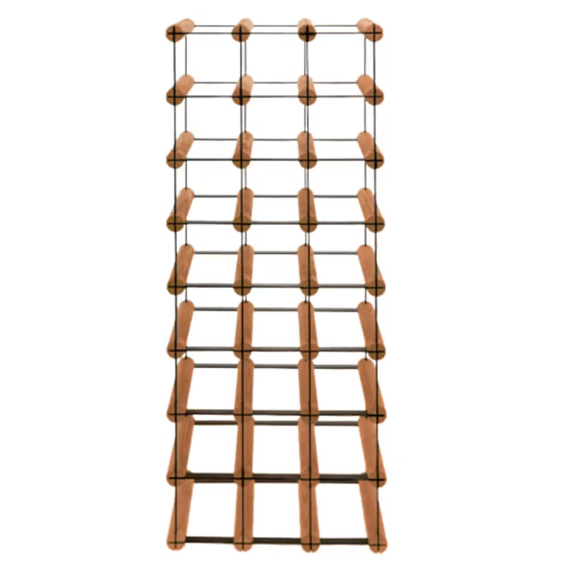 Vinreol RW8 til 24 Flasker 32,5x24,5x82,5 cm Sort Træ