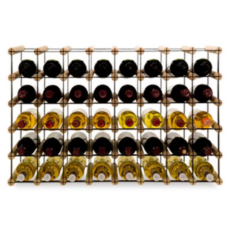 Vinreol RW8 82,5x52,5 cm Sort og Natur
