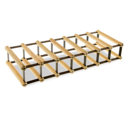 Vinreol RW8 til 7 Flasker 72,5x24,5 cm Sort Træ