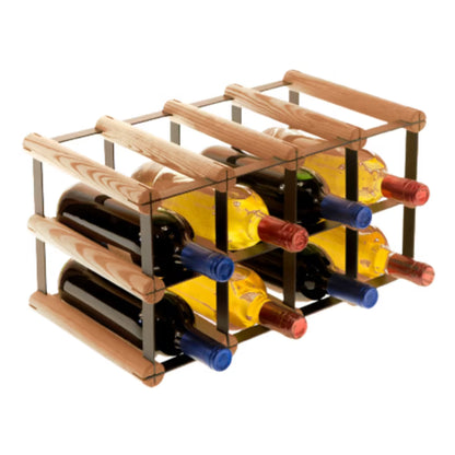 Vinreol RW8 til 8 Flasker 42,5x24,5 cm Sort Brun