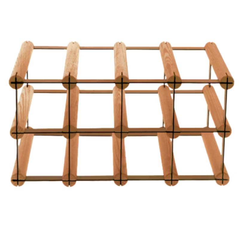 Vinreol RW8 til 8 Flasker 42,5x24,5 cm Sort Brun