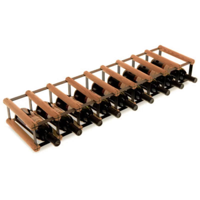 Vinreol RW8 til 9 Flasker 92,5x24,5 cm Sort Brun