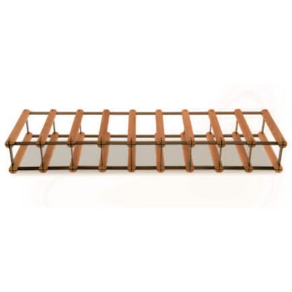 Vinreol RW8 til 9 Flasker 92,5x24,5 cm Sort Brun