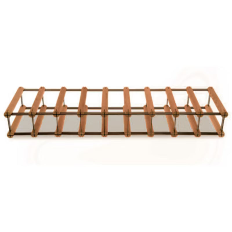 Vinreol RW8 til 9 Flasker 92,5x24,5 cm Sort Brun