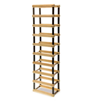 Vinreol RW8 til 9 Flasker Sort Træ