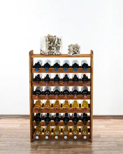 Vinreol Træ til 36 Flasker 63x87 cm Elletræ