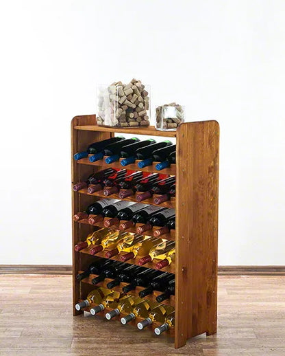 Vinreol Træ til 36 Flasker 63x87 cm Elletræ
