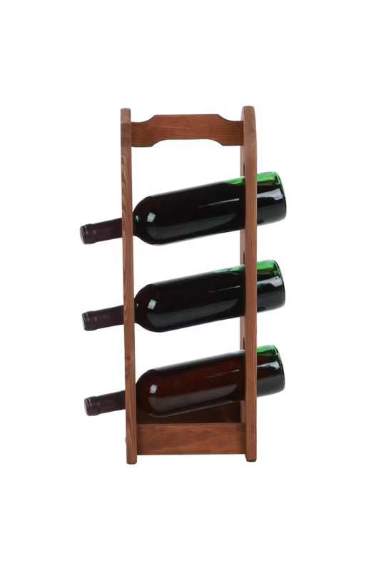 Vinreol Træ 6 Flasker Brun