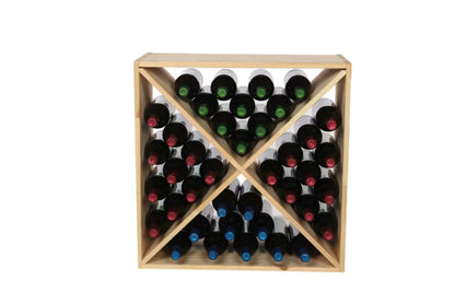 Vinreol Type X 60x60x30 cm Fyrretræ Natur