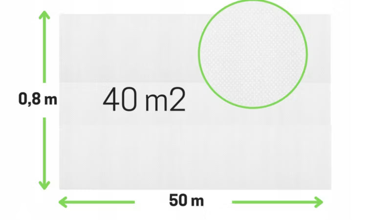Vinterfiberdug 0,8x50 m Hvid P50