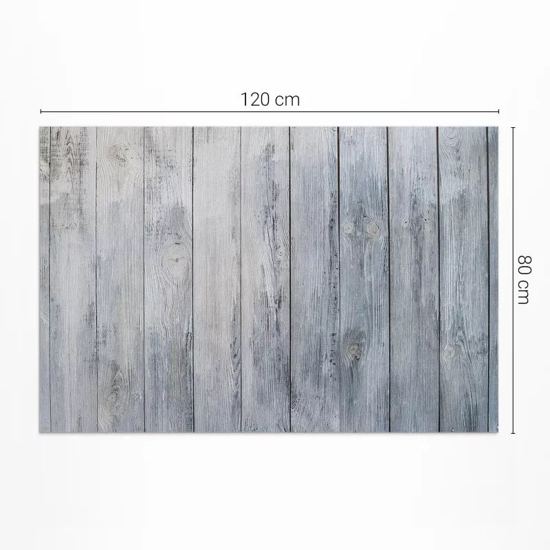 Vinyl Udendørsmåtte 80x120 cm Grå Træmønster