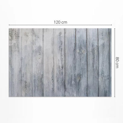 Vinyl Udendørsmåtte 80x120 cm Grå Træmønster