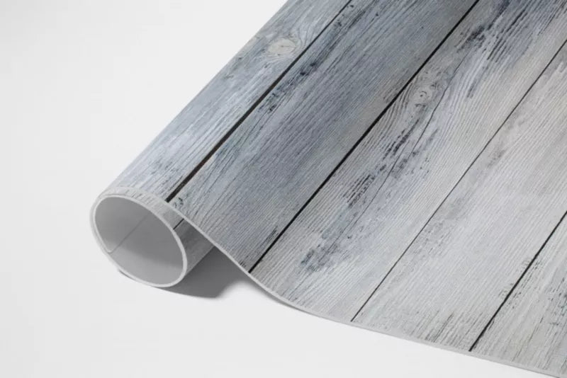 Vinyl Udendørsmåtte 80x120 cm Grå Træmønster