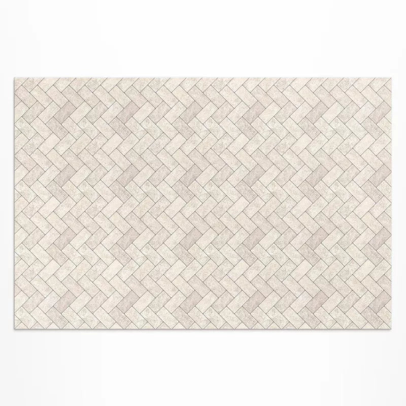 Vinylgulv med Tryk 150x225 cm Beige 1 stk.