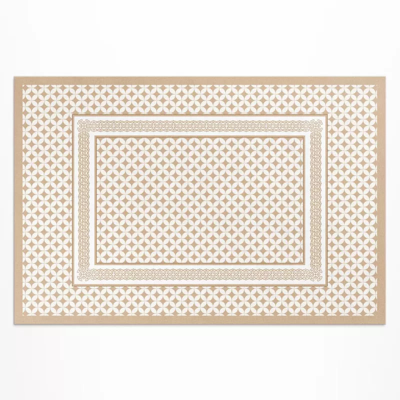 Vinylgulv Udendørs 140x210 cm Beige Geometrisk Mønster