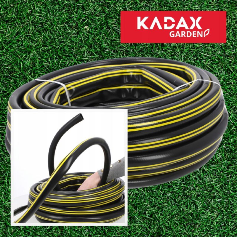 KADAX havevandslange 20 m 3/4 3-lags PVC