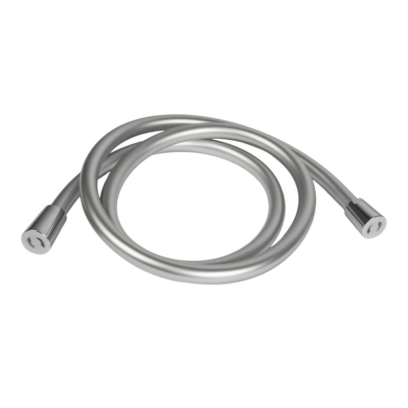 Bruseslange 125 cm PVC Mat Sølv Antivrid Elastisk