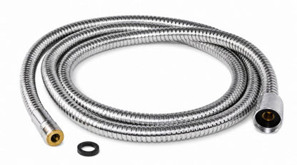 Bruseslange 150 cm Sølv M15 Tilslutning 5901811584114