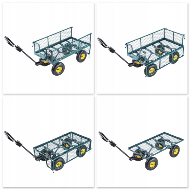 KADAX havevogn med presenning, transportvogn, strandvogn, trailer 300 kg, stor, 1 stk.