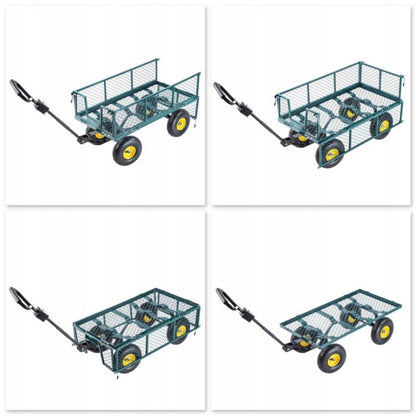 KADAX havevogn med presenning, transportvogn, strandvogn, trailer 300 kg, stor, 1 stk.