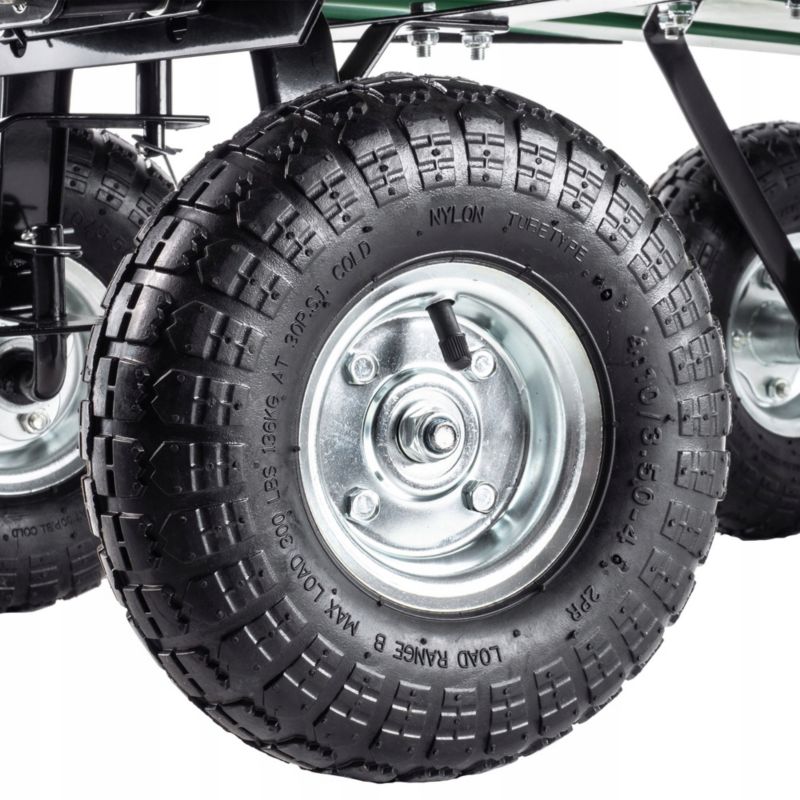 KADAX havevogn med tipfunktion, transportvogn 300 kg, robust enkeltvogn