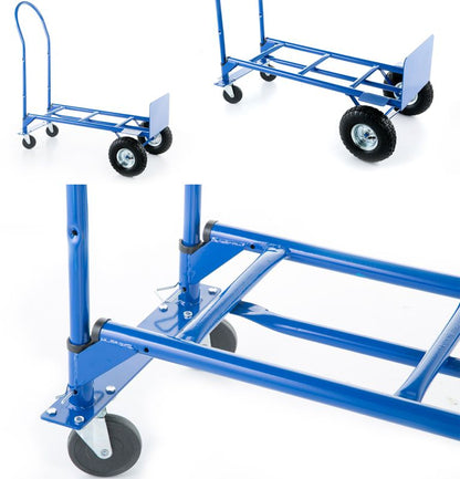 2-i-1 lager- og transportvogn med møllefunktion, 250 kg kapacitet, 1 stk