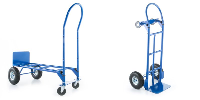 2-i-1 lager- og transportvogn med møllefunktion, 250 kg kapacitet, 1 stk