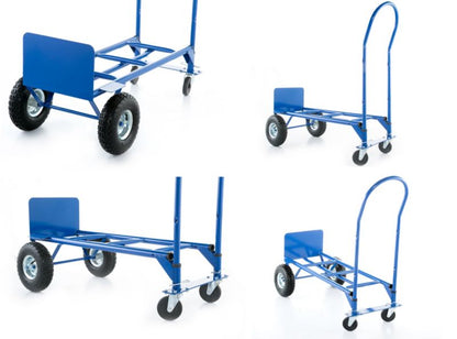 2-i-1 lager- og transportvogn med møllefunktion, 250 kg kapacitet, 1 stk