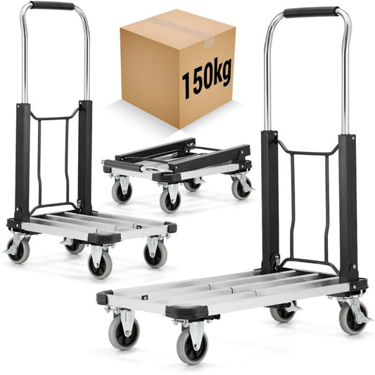 Sammenklappelig aluminiums lager- og transportvogn HIGHER, 1 stk.