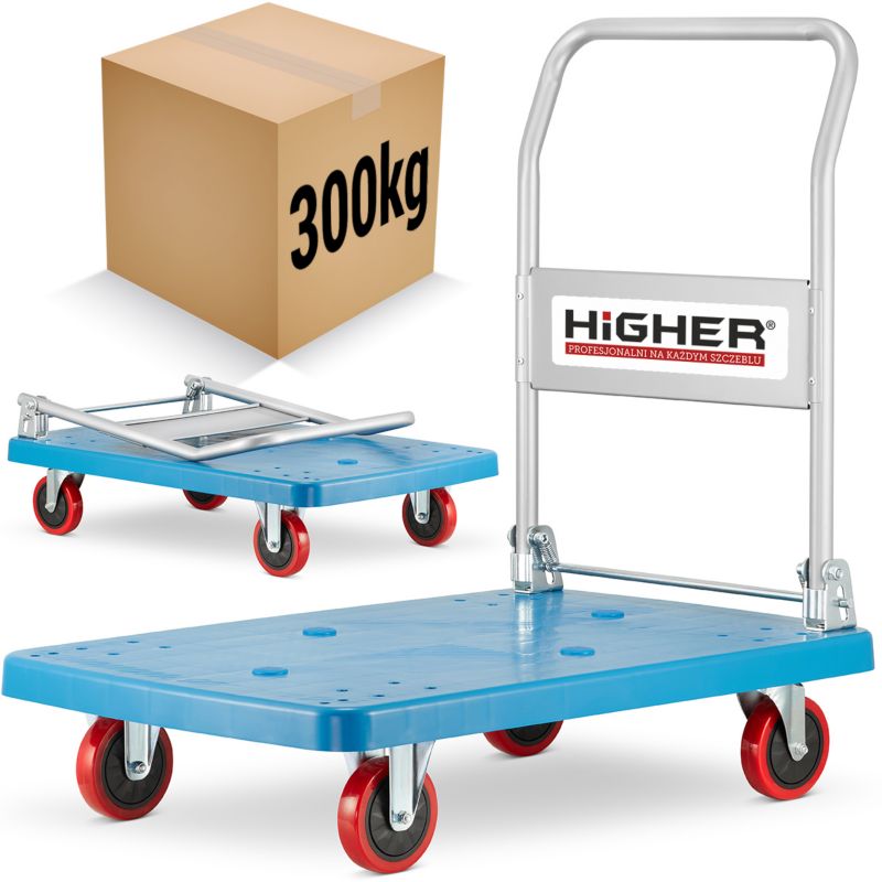 Sammenklappelig lager- og transportvogn med platform, 300 kg, 1 stk.