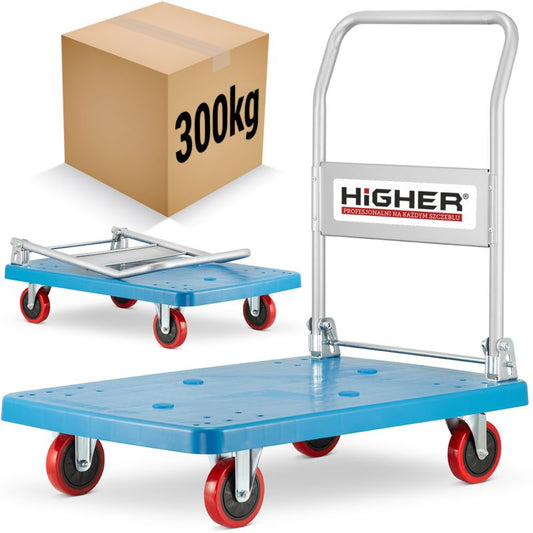 Sammenklappelig lager- og transportvogn med platform, 300 kg, 1 stk.