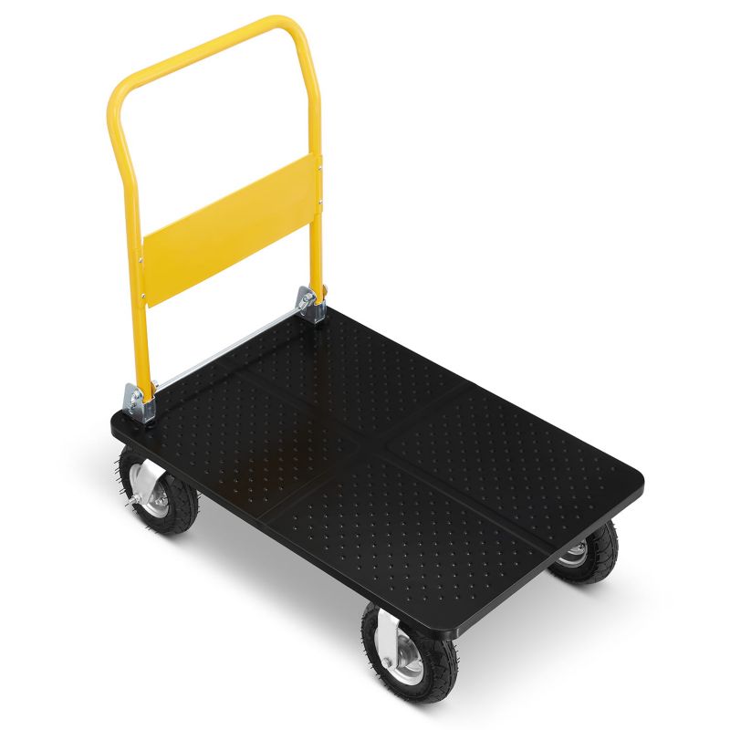 Sammenklappelig lager- og transportvogn med oppustelige hjul HIGHER PRO 300 kg LH10-300-P