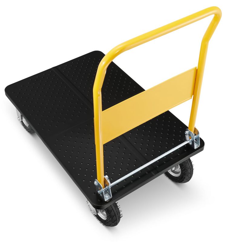 Sammenklappelig lager- og transportvogn med oppustelige hjul HIGHER PRO 300 kg LH10-300-P