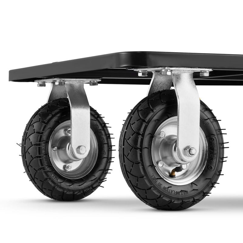 Sammenklappelig lager- og transportvogn med oppustelige hjul HIGHER PRO 300 kg LH10-300-P