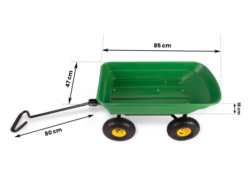 Humberg havevogn 3-i-1 transportvogn, trillebør og tipvogn, 200 kg, 1 stk.
