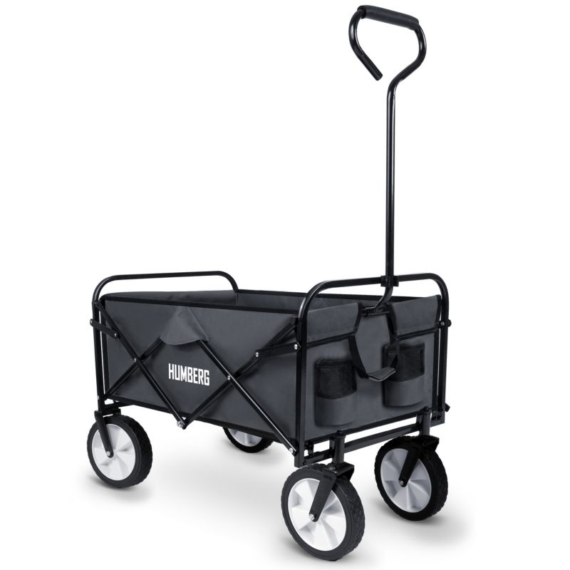 Sammenklappelig transportvogn Humberg til have, rejse og strand, 90 kg kapacitet, 1 stk.