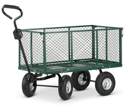 Transportvogn til haven med net, trailer HIGHER 250 L 450 kg + presenning, 1 stk.