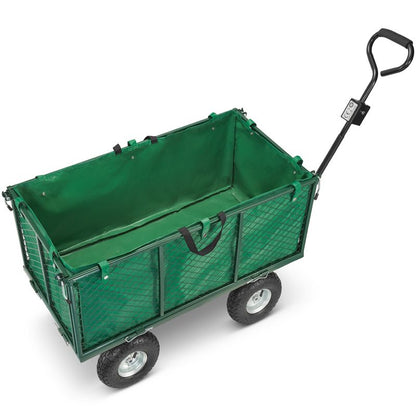 Transportvogn til haven med net, trailer HIGHER 250 L 450 kg + presenning, 1 stk.