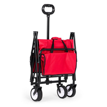 MultiGarden foldbar transport- og strandvogn i rød 48x90 cm