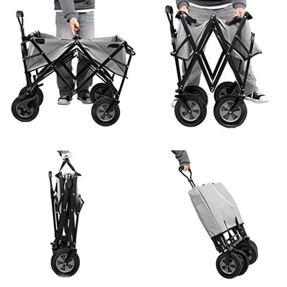 MultiGarden foldbar transport- og strandvogn i rød 48x90 cm