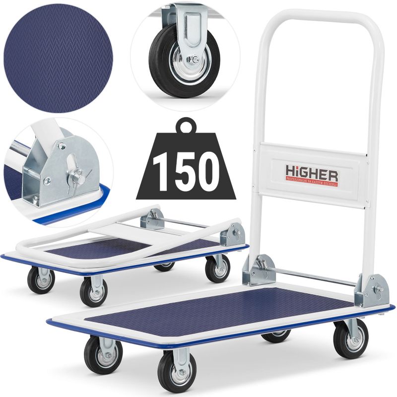 HIGHER lager- og transportplatformsvogn 150 kg PL-PH150, 1 stk