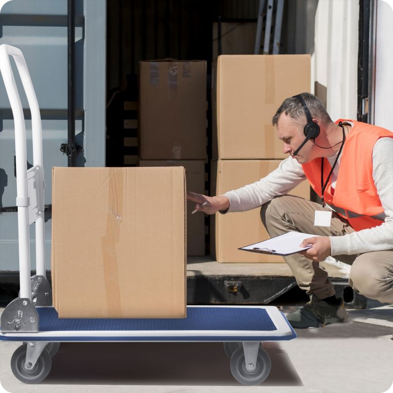 Humberg sammenklappelig transportvogn til lager med 300 kg kapacitet, 1 stk.