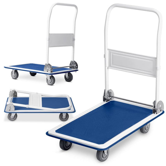 Humberg transportvogn – foldbar platformsvogn til lager med 150 kg kapacitet, 1 stk.