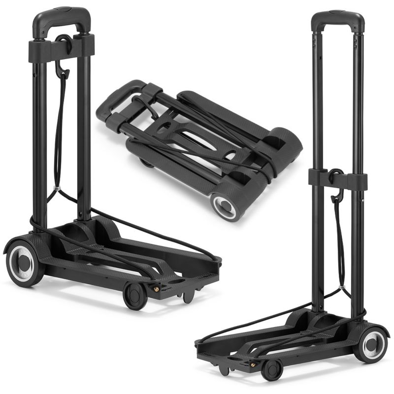 Sammenklappelig transportvogn HIGHER til indkøb, 40 kg kapacitet, 1 stk.