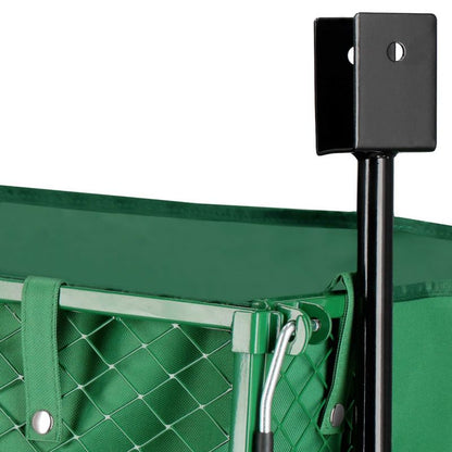 Springos have-transportvogn med metaltrailer 400 kg grøn 1 stk.
